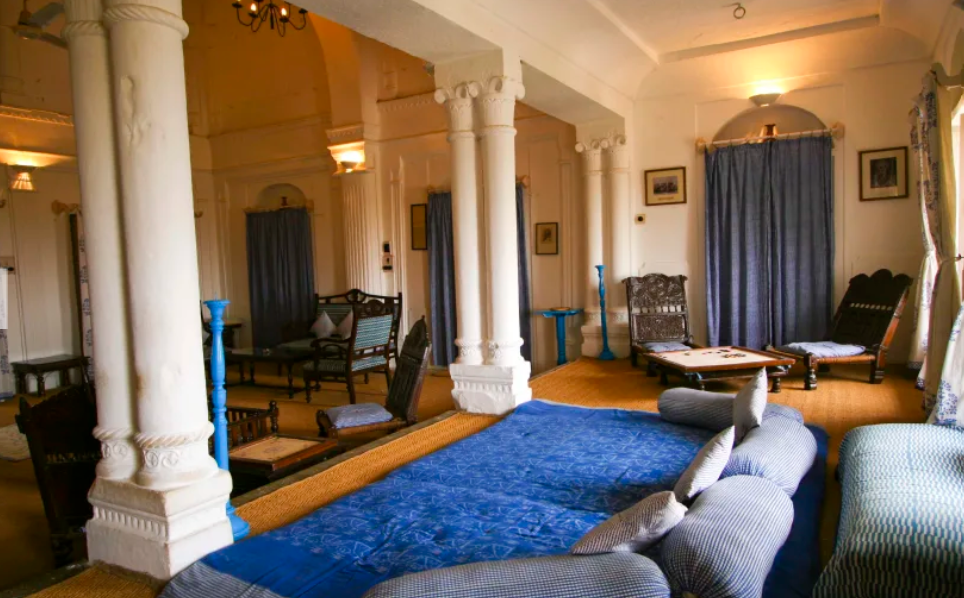 A view of one of rooms at the Neemrana Hotel.