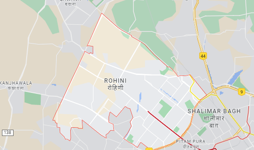 rohini map